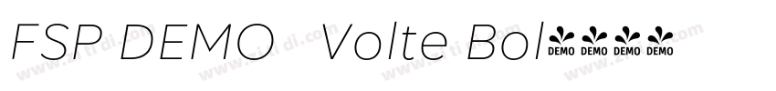 FSP DEMO   Volte Bol字体转换